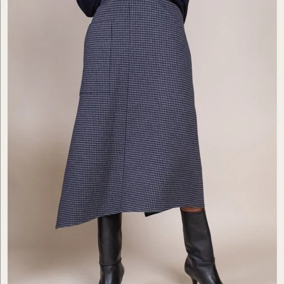 Tibi Camille Checked origami skirt 4 new - Picture 2 of 6